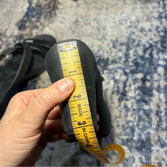 Crocs Black Cyprus IV Open Toe Heels Size 7 - Picture 11 of 12